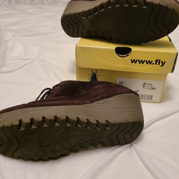 London Fly Suede Wedge size 37 - Picture 2 of 5